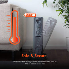 1500W Black Oil Filled Radiator