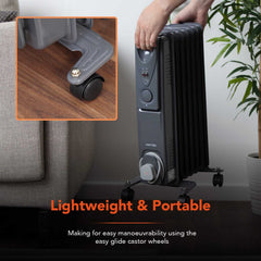 1500W Black Oil Filled Radiator