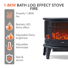 Bath 1.8KW Stove Fire