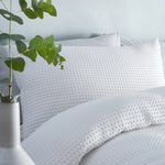 Appletree Loft Westport Waffle Duvet Cover Set - White