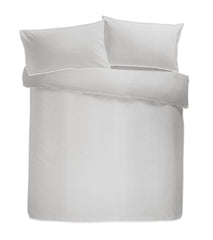 Appletree Boutique 200 Thread Piped Silver Duvet Cover Set