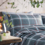 Appletree Hygge Aviemore Check Duvet Cover Set - Charcoal