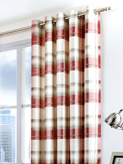 Fusion Balmoral Ruby Check Curtains
