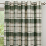 Fusion Balmoral Check Curtains - Bottle Green