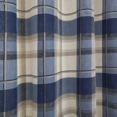 Fusion Balmoral Navy Check Curtains