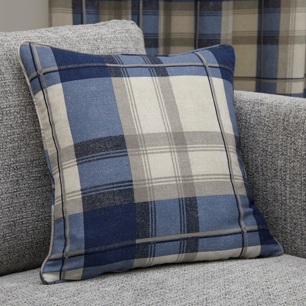 Fusion Balmoral Check Cushion Cover 43x43cm - Navy