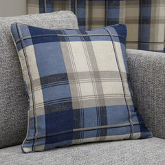 Fusion Balmoral Navy Check Cushion Cover