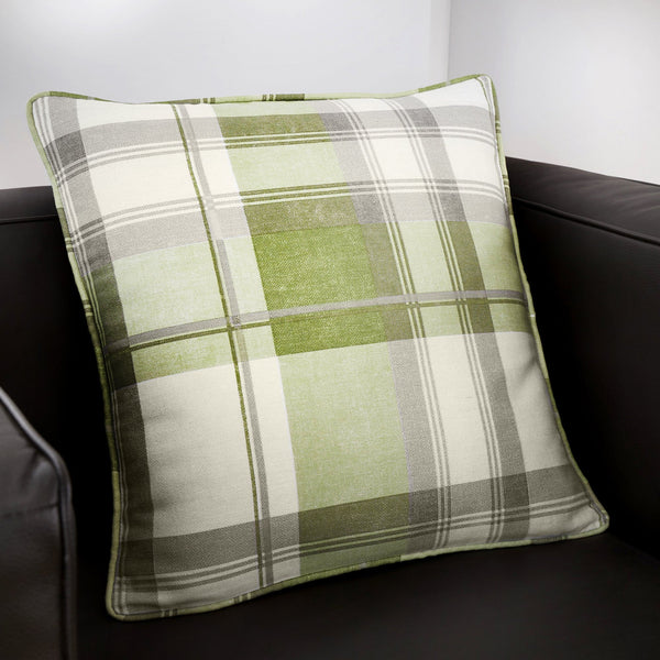Fusion Balmoral Check Cushion Cover 43x43cm - Green