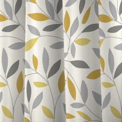 Fusion Beechwood Ochre Eyelet Curtains