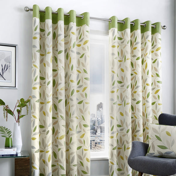 Fusion Beechwood Curtains - Green
