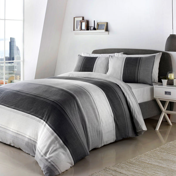 Fusion Betley Duvet Cover Set - Grey