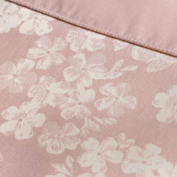 Dreams & Drapes Woven Blossom Duvet Cover Set - Blush