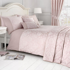 Dreams & Drapes Blush Woven Blossom Bedspread