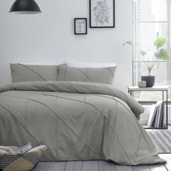 Serene Diamond Grey Slant/Dart Duvet Cover Set