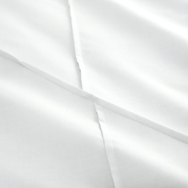Serene Diamond Slant/Dart Duvet Cover Set - White