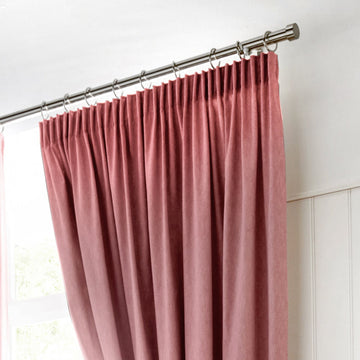 Fusion Dijon Lined Curtains - Blush