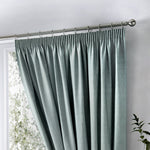 Fusion Dijon Lined Curtains - Duck Egg