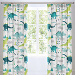 Bedlam Dino Glow in the Dark Curtains 66x72 Inch - Multi