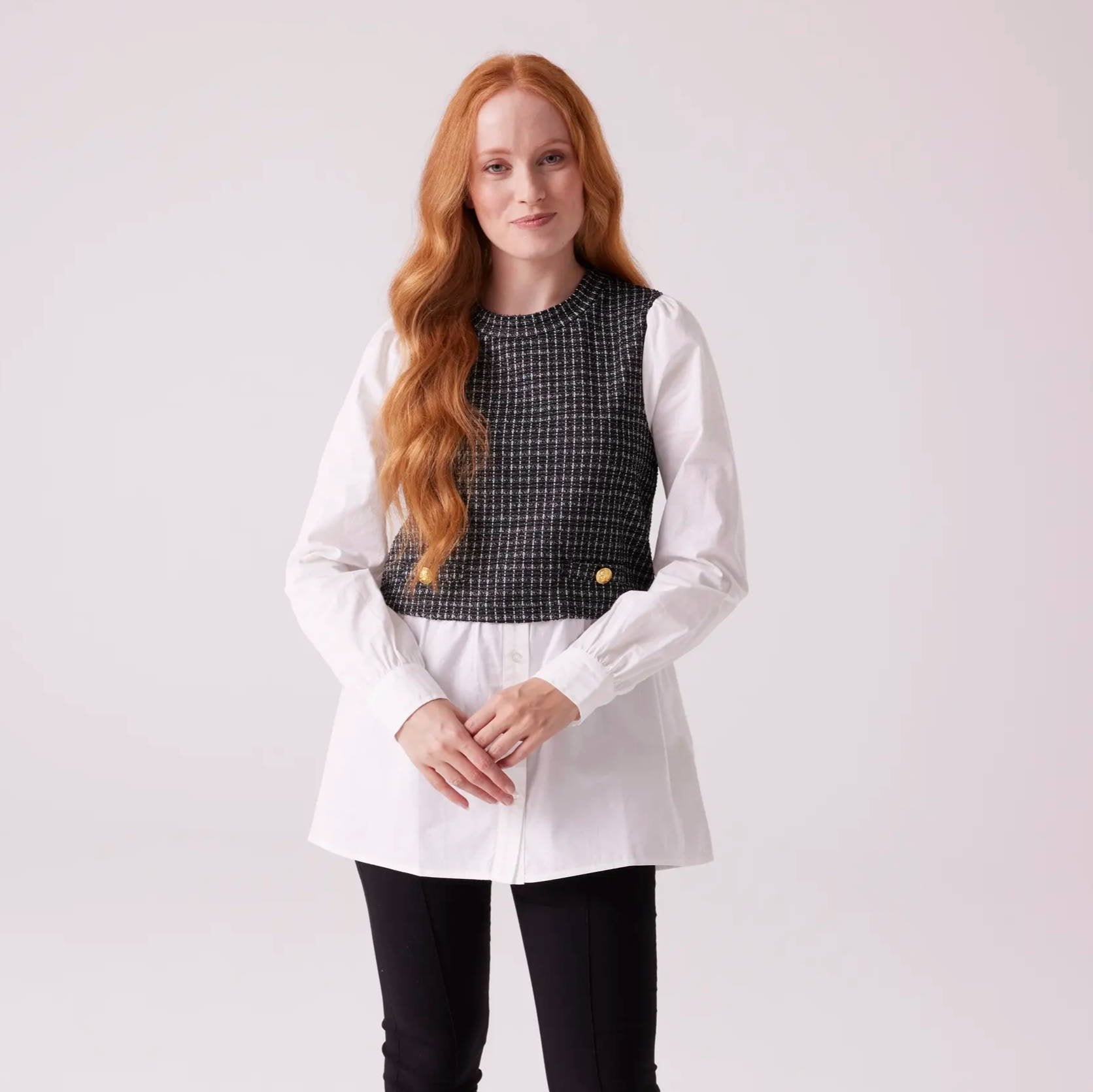 Women's Woven 2-in-1 Top