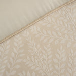 Dreams & Drapes Woven Fearne Ivory Duvet Cover Set - Gold
