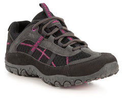 Trespass Women's Black and Fuschia Fell Walking Shoes