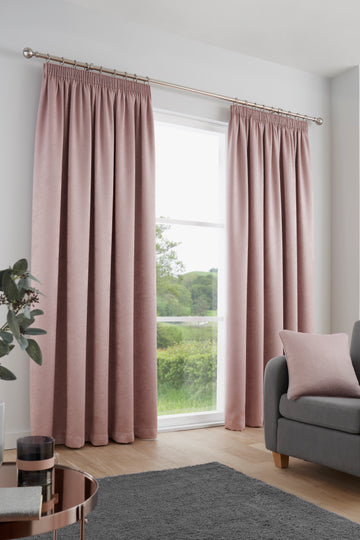 Fusion Galaxy Dim Out Curtains - Blush