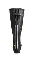 Joules Women's Long Black Star Wellies