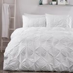 Serene Lara Duvet Cover Set - White