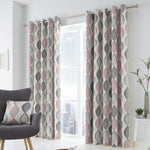 Fusion Lennox Eyelet Curtains - Blush