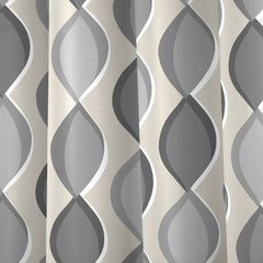 Fusion Lennox Grey Eyelet Curtains