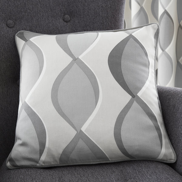 Fusion Lennox Cushion Cover 43x43cm - Grey/Grey