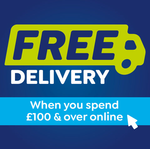 Free delivery when you spend £100 & over online