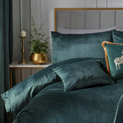 Laurence Llewelyn-Bowen Bottle Green Montrose Bedding Duvet Cover Set