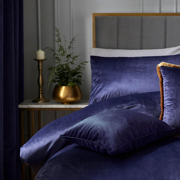 Laurence Llewelyn-Bowen Montrose Bedding Duvet Cover Set - Navy