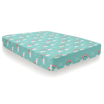 Bedlam Rainbow Unicorn Fitted Sheet Single - Multi