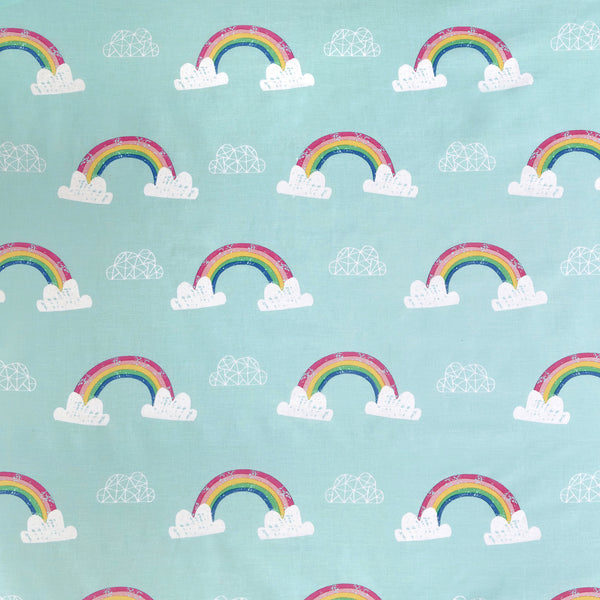 Bedlam Rainbow Unicorn Fitted Sheet Single - Multi