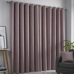 Fusion Strata Eyelet Curtains - Blush