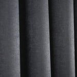 Fusion Strata Eyelet Curtains - Charcoal