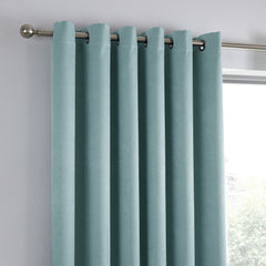 Fusion Strata Duck Egg Eyelet Curtains