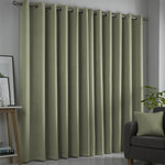 Fusion Strata Eyelet Curtains - Green