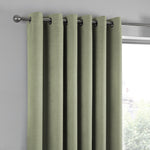 Fusion Strata Eyelet Curtains - Green