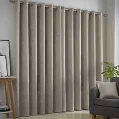 Fusion Strata Natural Eyelet Curtains