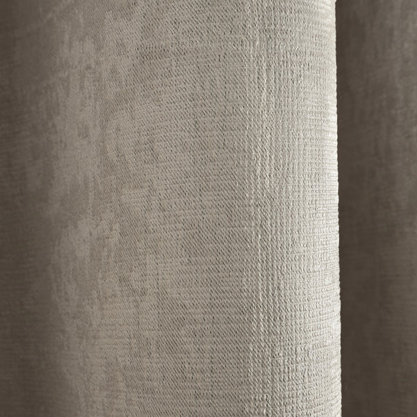 Fusion Strata Eyelet Curtains - Natural