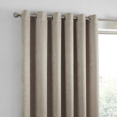 Fusion Strata Natural Eyelet Curtains