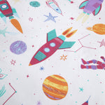 Bedlam Supersonic Girls Fitted Sheet Single - Pink