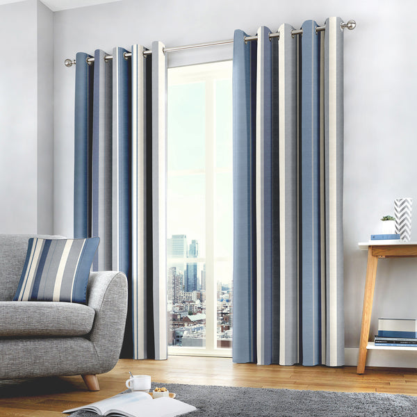 Fusion Whitworth Curtains - Blue