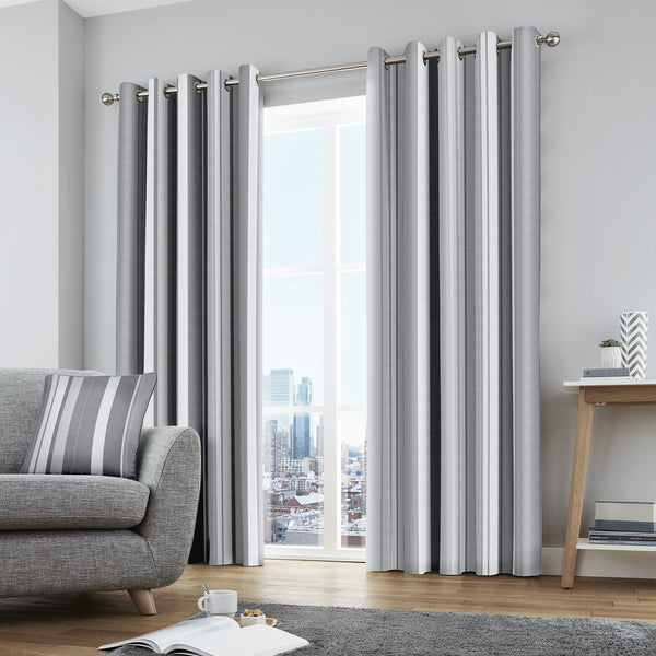 Fusion Whitworth Curtains - Grey