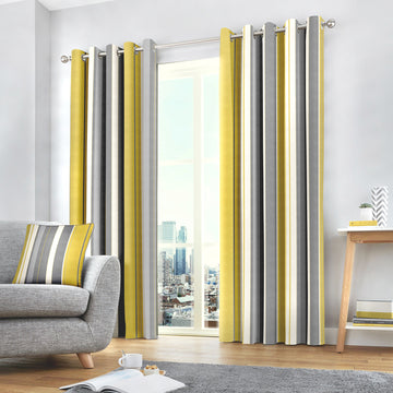 Fusion Whitworth Curtains - Ochre