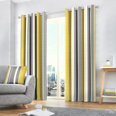 Fusion Whitworth Ochre Curtains