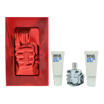 Diesel Only The Brave 75ml EDT 3 Piece Gift Set